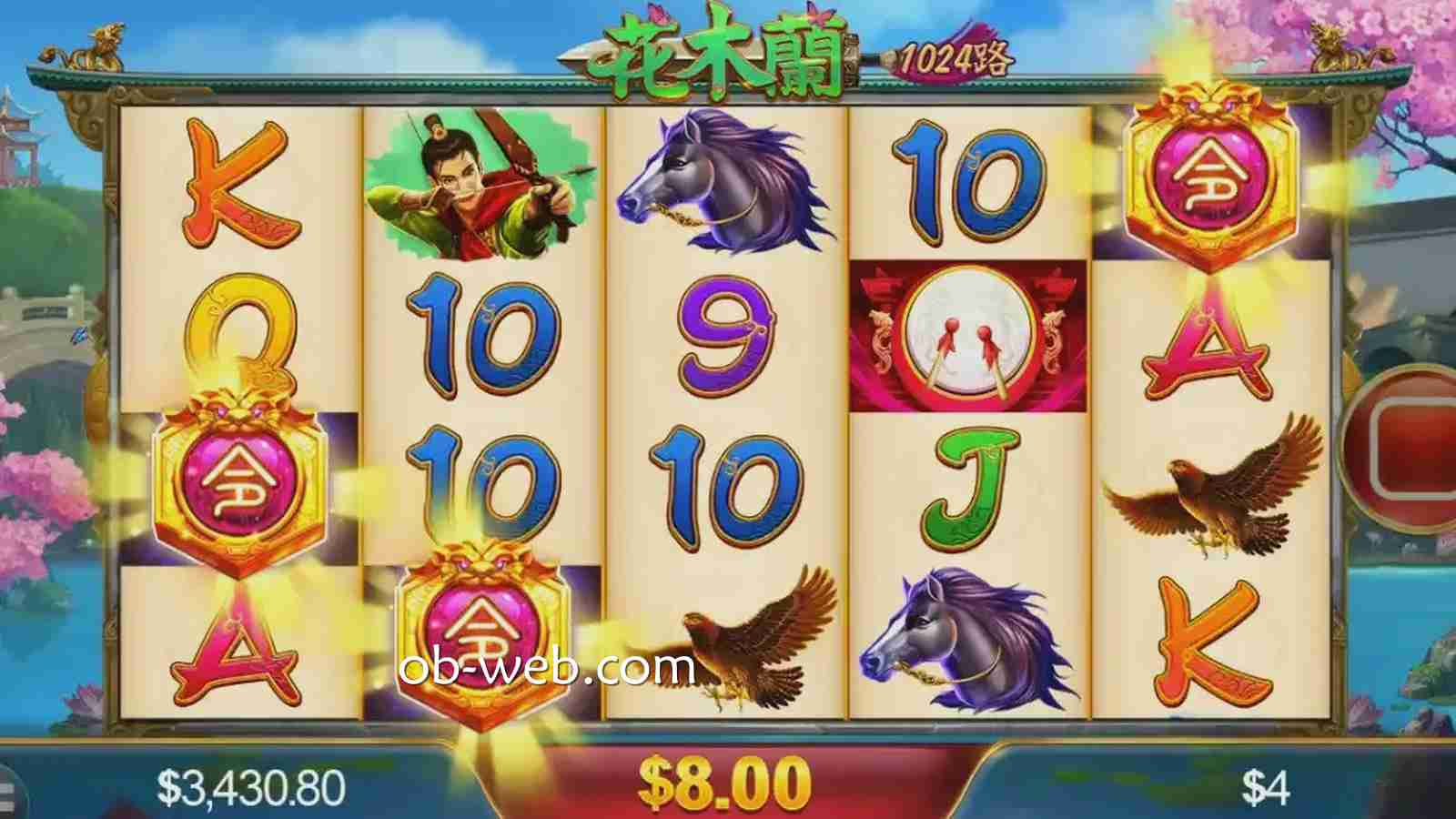 欧宝玩家也能在游戏中见识到替父从军花木兰飒爽风采了